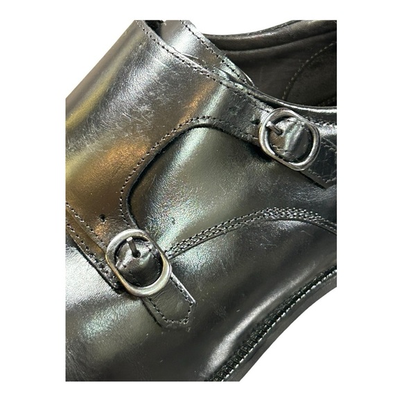 Studio Belvedere Frost Men’s Dress Black Leather Shoes Size 12 D Made in Brazil - Picture 10 of 14